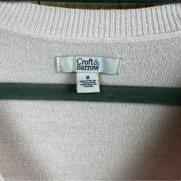 Croft & Barrow Soft Pink Sweater Top - Picture 3 of 7